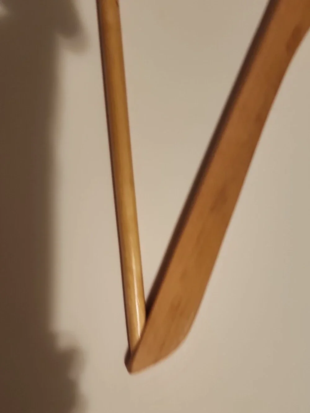 Wooden Suit Hangers - Natural Wood Tone (Set of 5)
